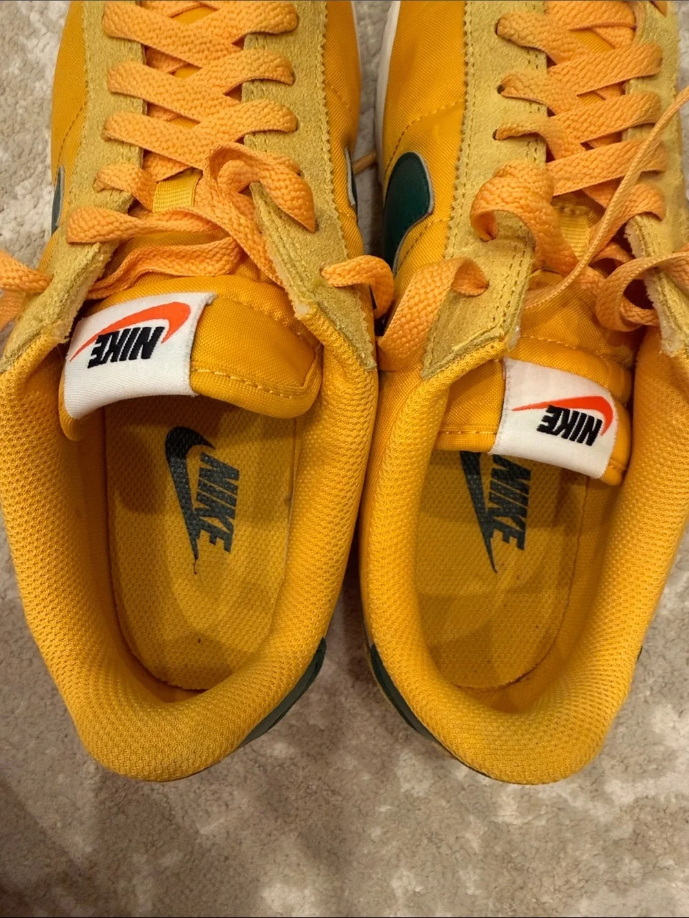 Nike Cortez TXT sneakers in yellow and green Size 9.5
